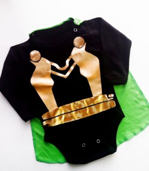 Body de Bebe Personalizado Loki con capa