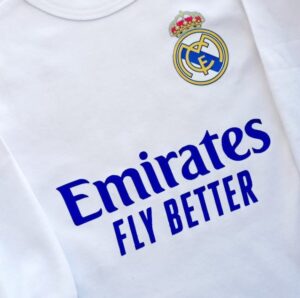 Body de Bebe Personalizado Real Madrid