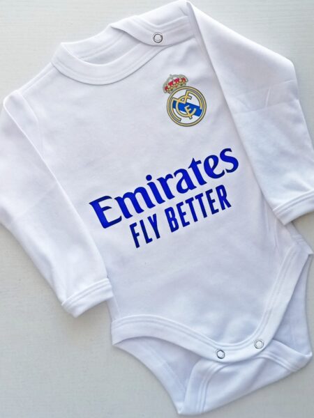 Body de Bebe Personalizado Real Madrid