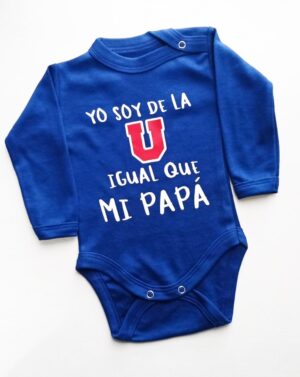 Body de Bebe Personalizado SOY DE LA U IGUAL QUE MI PAPÁ