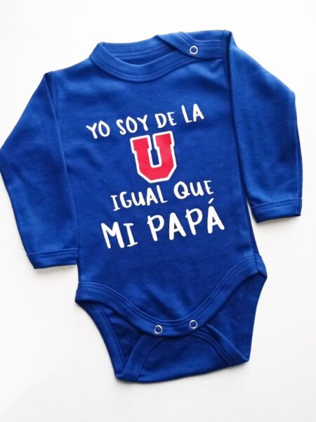 Body de Bebe Personalizado SOY DE LA U IGUAL QUE MI PAPÁ