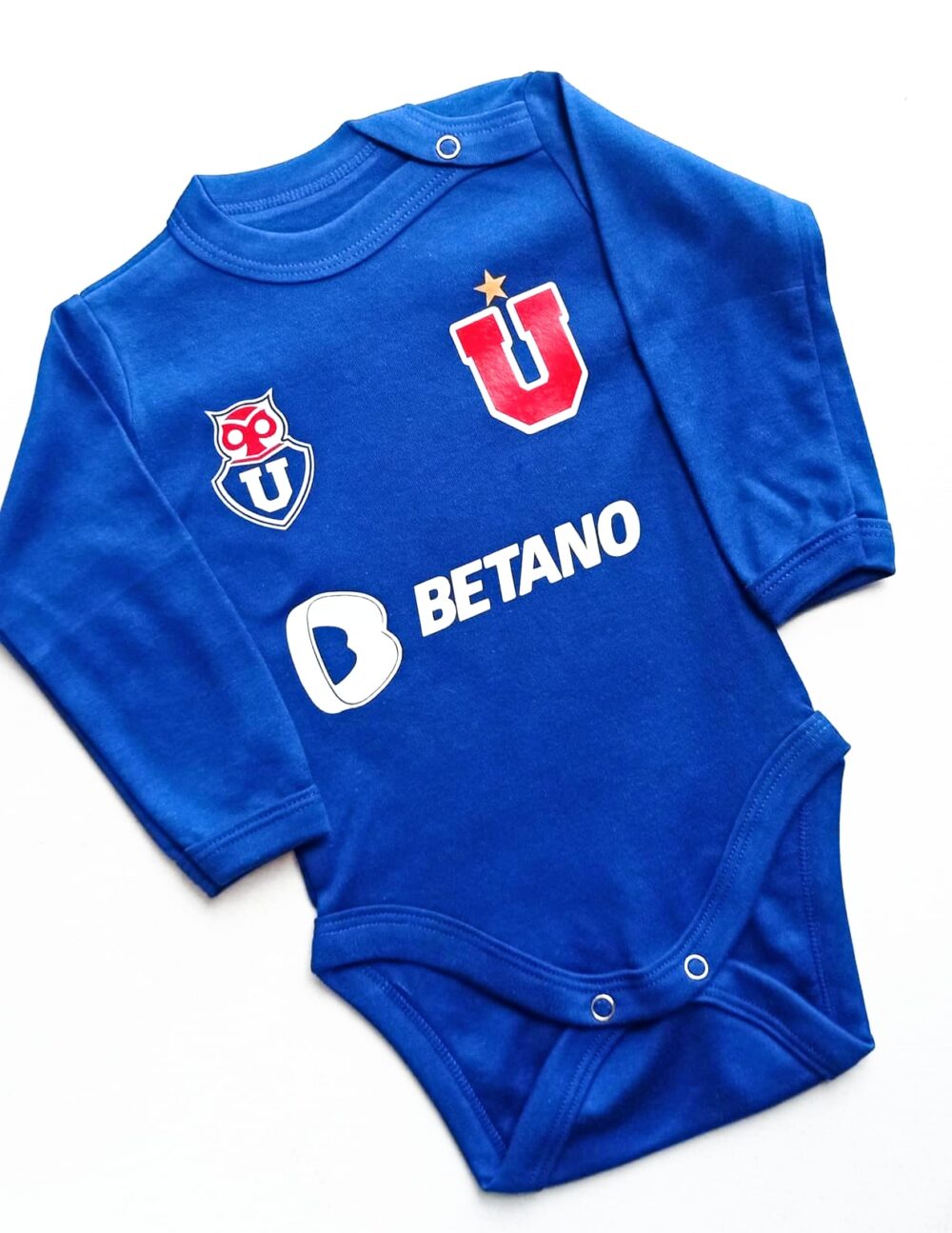 Body de Bebe Personalizado U DE CHILE AZUL REY