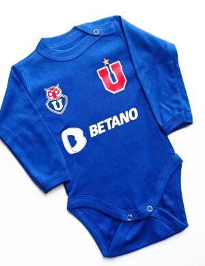 Body de Bebe Personalizado U DE CHILE AZUL REY