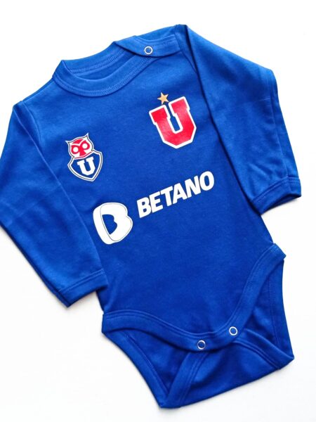 Body de Bebe Personalizado U DE CHILE AZUL REY