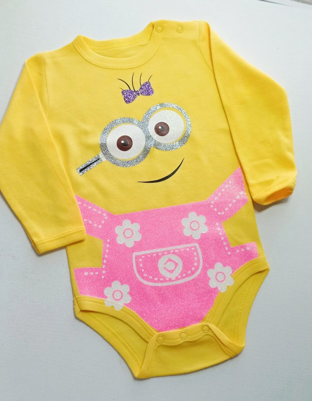 Body de Bebé Minions Niña modelo 3