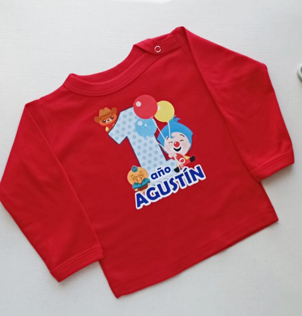 Polera de niño/niña Cumpleaños Plim Plim