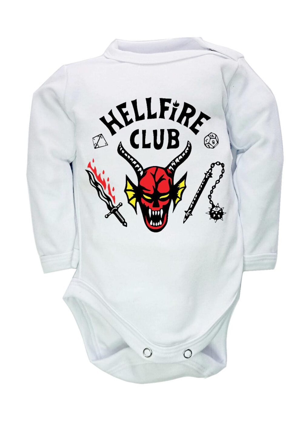 Body de Bebé Stranger Things Hellfire Club