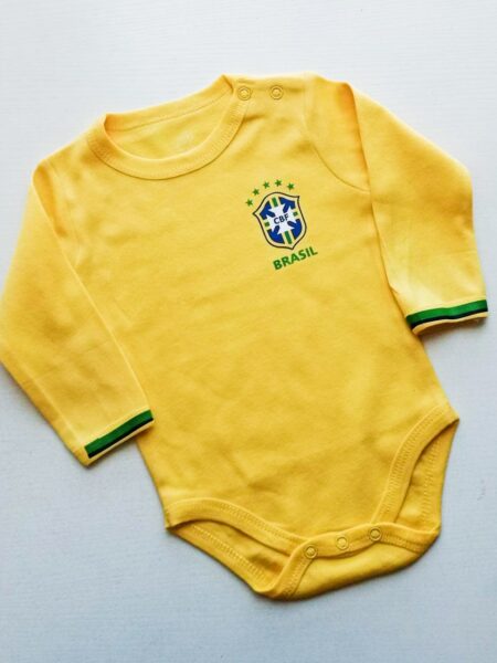 Body de bebé deportivo Selección Brasil Qatar 2022