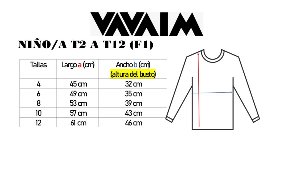 TALLA F1 POLERA NIÑOS 4-10