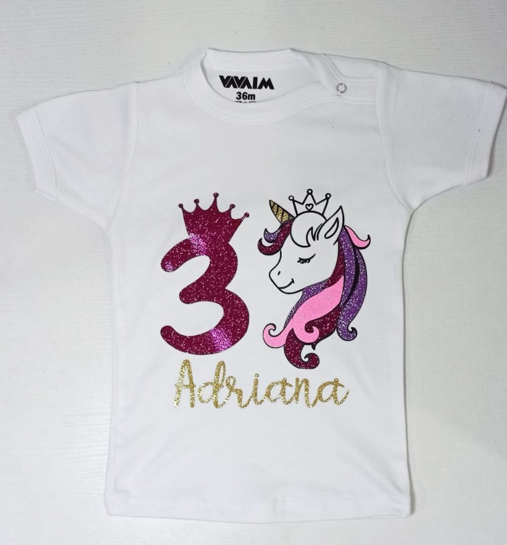 Polera de niña Unicornio