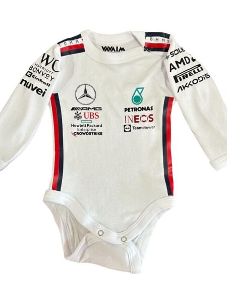 Body o Polera de bebé Fórmula 1. Mercedes Benz