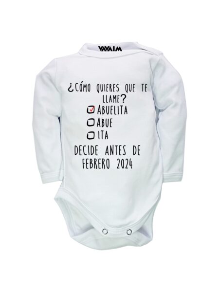 Body de Bebé Futura Abuela