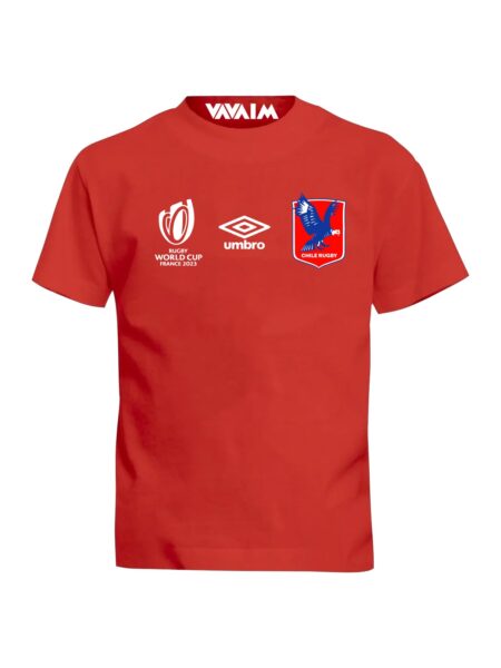 Polera de niño/niña Chile Rugby Talla 4 a 10