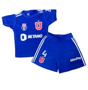 Conjunto Bebé. Short+ Polera o Body Universidad de Chile