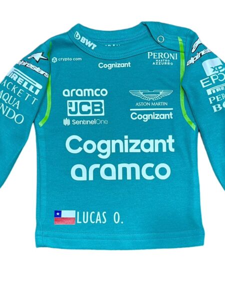 Body o Polera de bebé Fórmula 1. Aston Martin