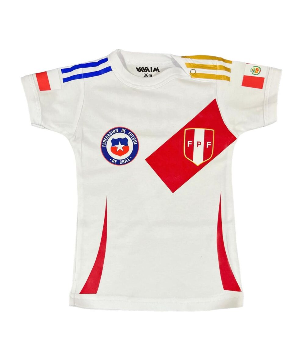 Body o Polera de bebé Selección Chile+Perú