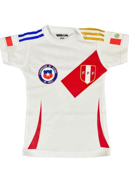 Body o Polera de bebé Selección Chile+Perú