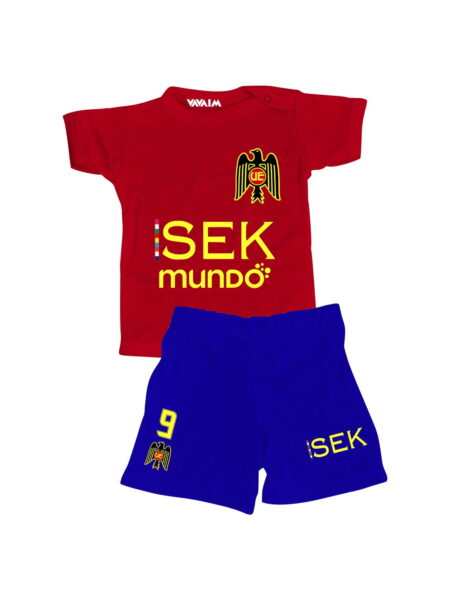 Conjunto Bebé. Short+ Polera o Body Unión Española