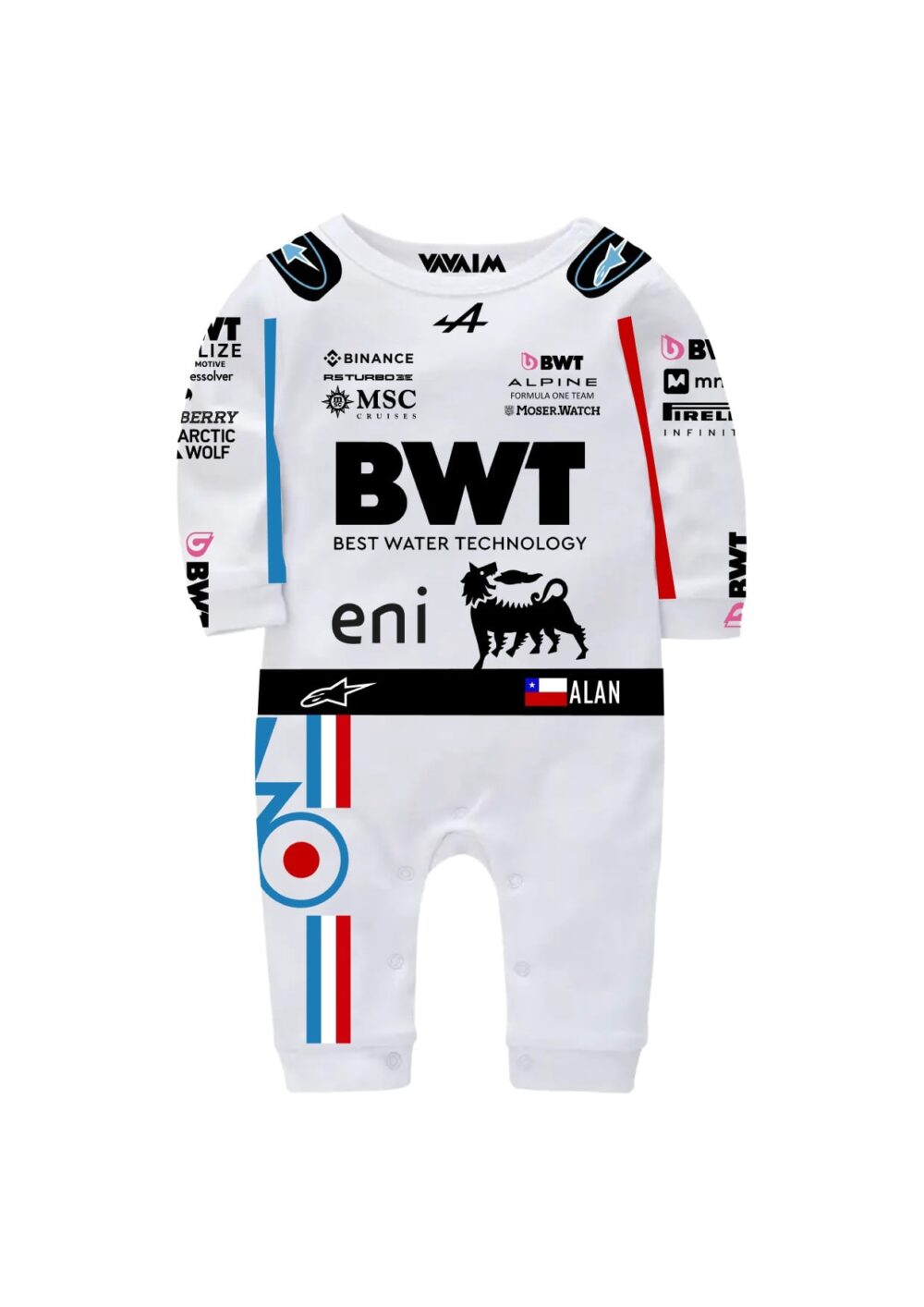 Enterito de Bebé Fórmula 1 Modelo Alpinestars Franco Colapinto