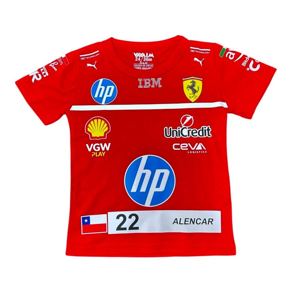 Polera de niño/niña 0 meses T12 FERRARI 2025