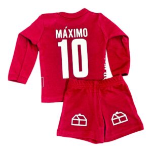 Conjunto Bebé. Short+ Polera o Body Club de Deportes La Serena