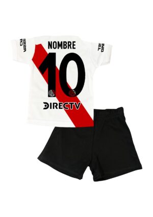 Conjunto Bebé. Short+ Polera o Body Club Atlético River Plate