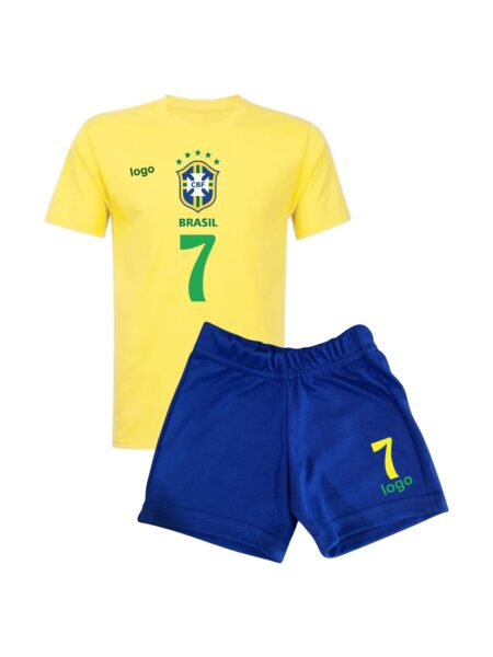 Conjunto Bebé. Short+ Polera o Body Selección de fútbol de Brasil
