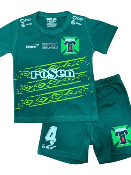 Conjunto Bebé. Short+ Polera o Body Club de Deportes Temuco