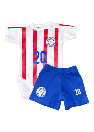 Conjunto Bebé. Short+ Polera o Body Selección de fútbol de Paraguay